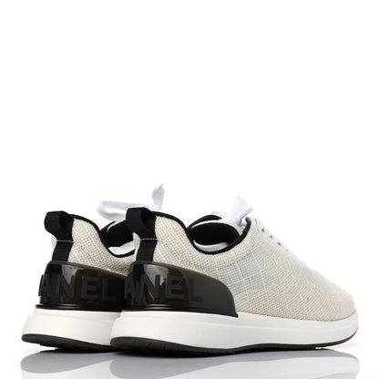 Chanel Fabric Logo Sneakers 39 Beige 3 of 4