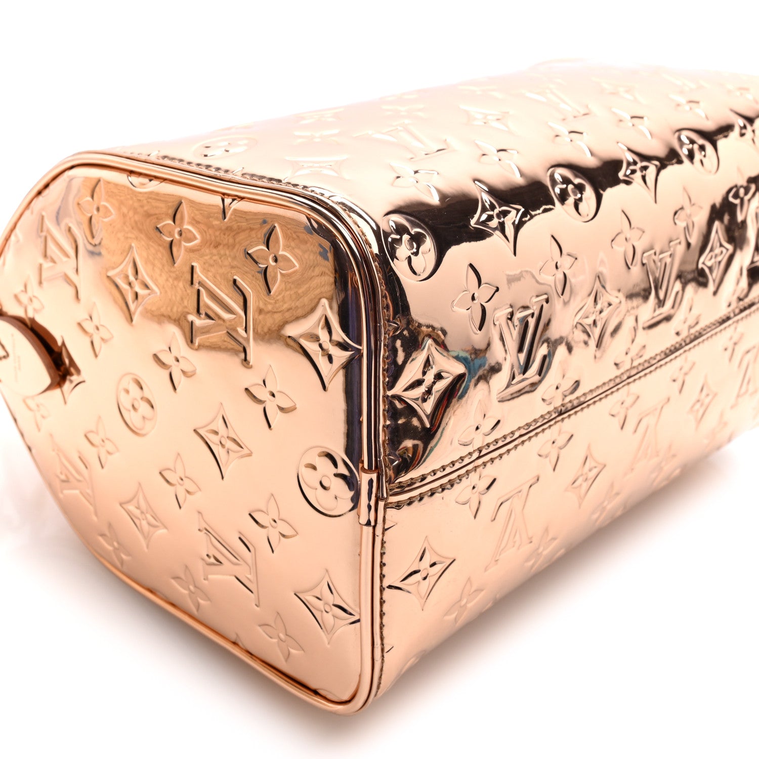Louis Vuitton Monogram Miroir Speedy Bandouliere 25 Copper 8 of 9