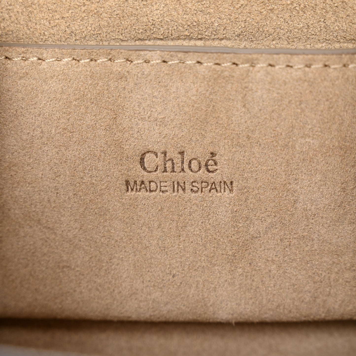 Suede Calfskin Mini Faye Bracelet Bag Tobacco