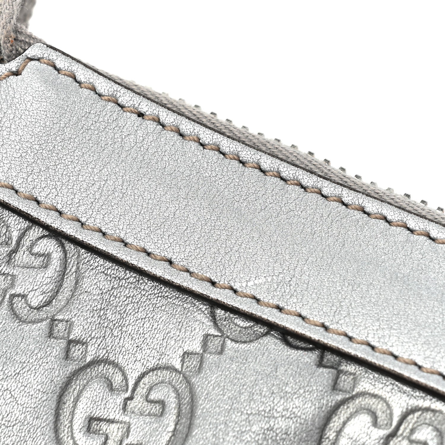 Gucci Guccissima New Britt Wristlet Silver 11 of 11