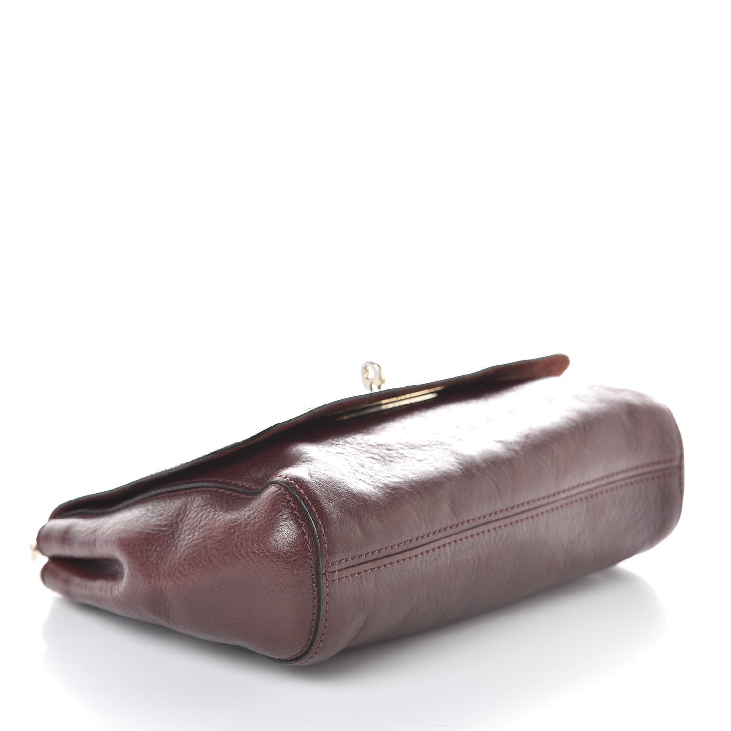 Mulberry Natural Vegetable Tanned Small Lily Flap Oxblood 4 of 11
