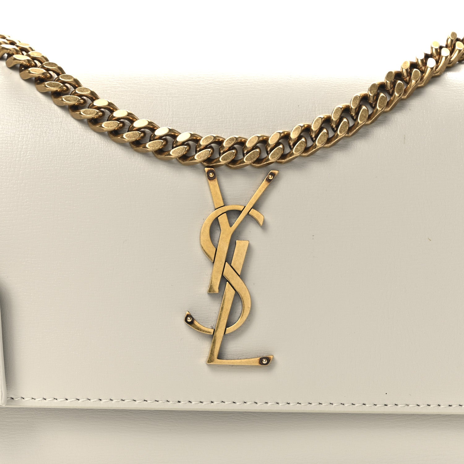 Saint Laurent Calfskin Medium Monogram Sunset Crema Soft 8 of 10