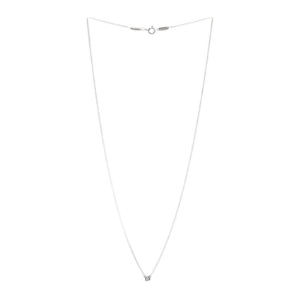 Tiffany Sterling Silver Diamond .05ct Elsa Peretti Diamonds by the Yard Pendant Necklace 3 of 7