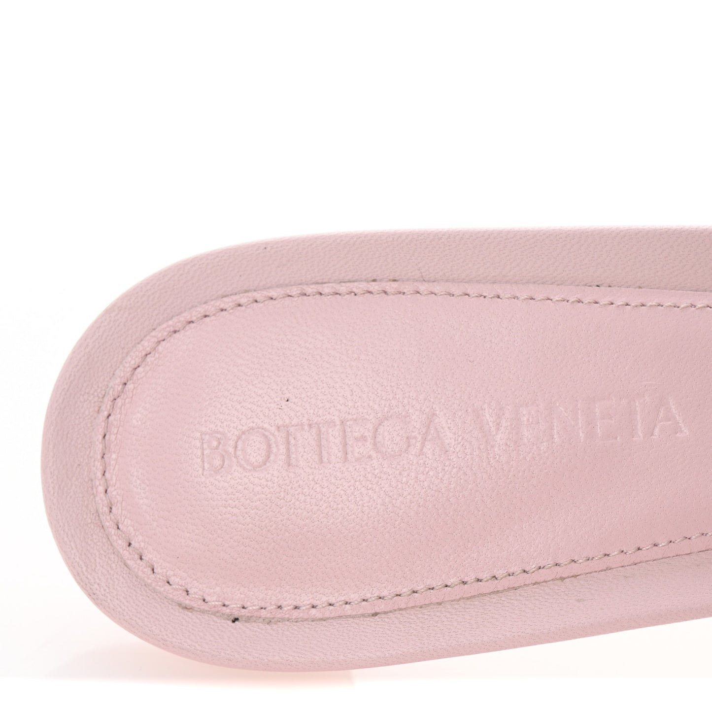 Nappa Padded Kitten Heel Mule Sandals 37.5 Cameo