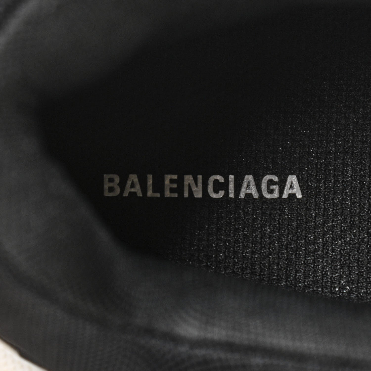Balenciaga Fabric Mesh Washed Effect Mens Triple S Sneakers 45 Black Red 6 of 9