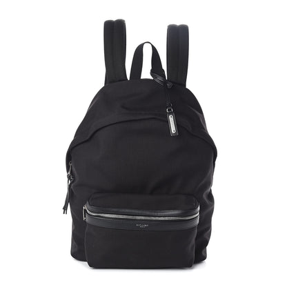 Saint Laurent Canvas City Backpack Black 1 of 9