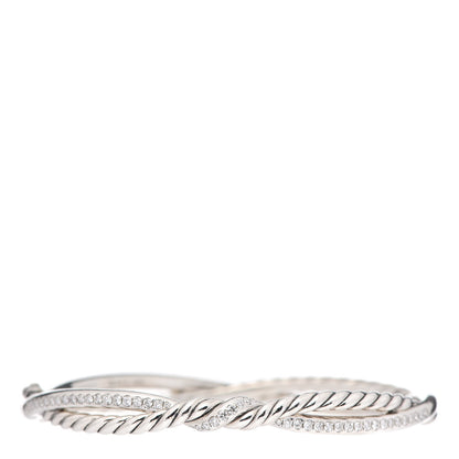 David Yurman Sterling Silver Diamond Continuance Full Pavé Bracelet 1 of 5