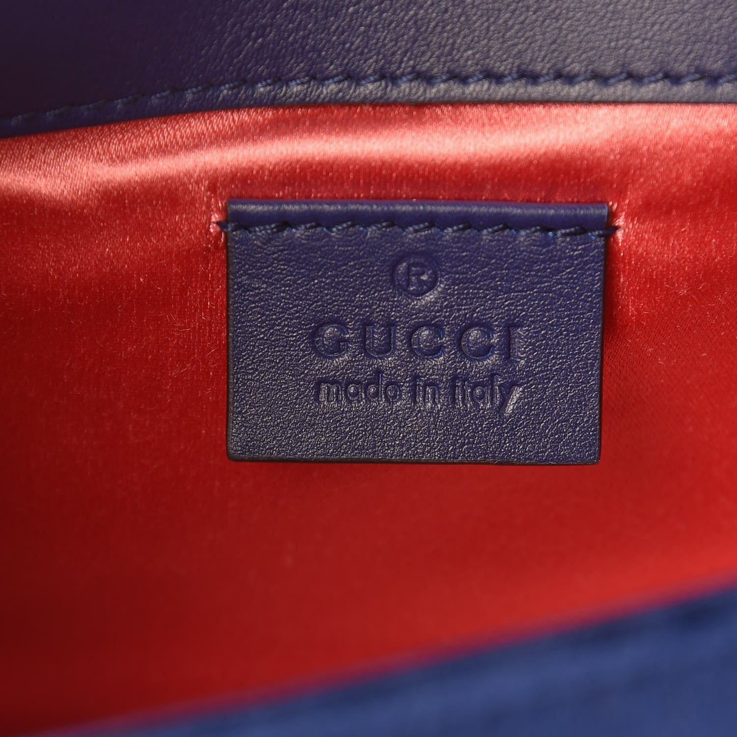 Gucci Velvet Crystal Square G Shoulder Bag Cobalt Blue 6 of 11