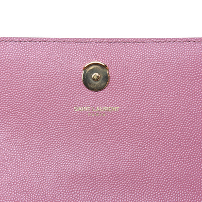 Saint Laurent Grain De Poudre Small Classic Monogram Kate Satchel Old Rose 9 of 9
