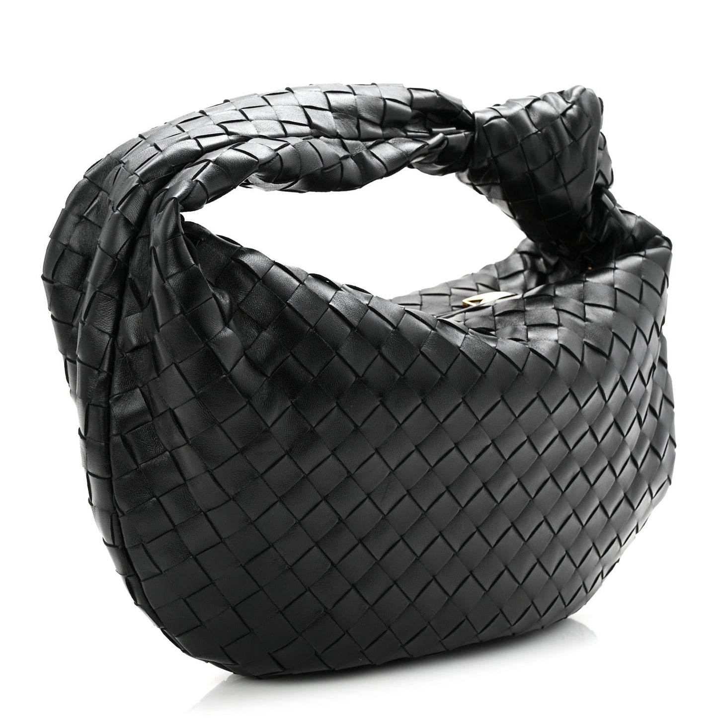 Nappa Intrecciato Teen Jodie Hobo Black