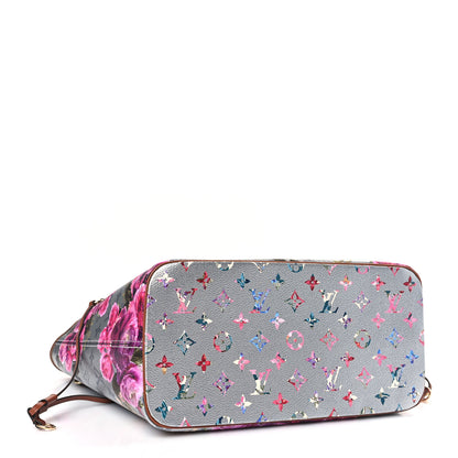 Louis Vuitton Metallic Monogram LV Garden Neverfull MM Silver 5 of 9