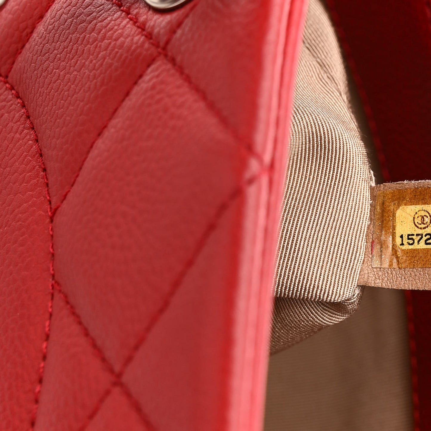 Caviar Quilted Timeless CC Soft Tote Red