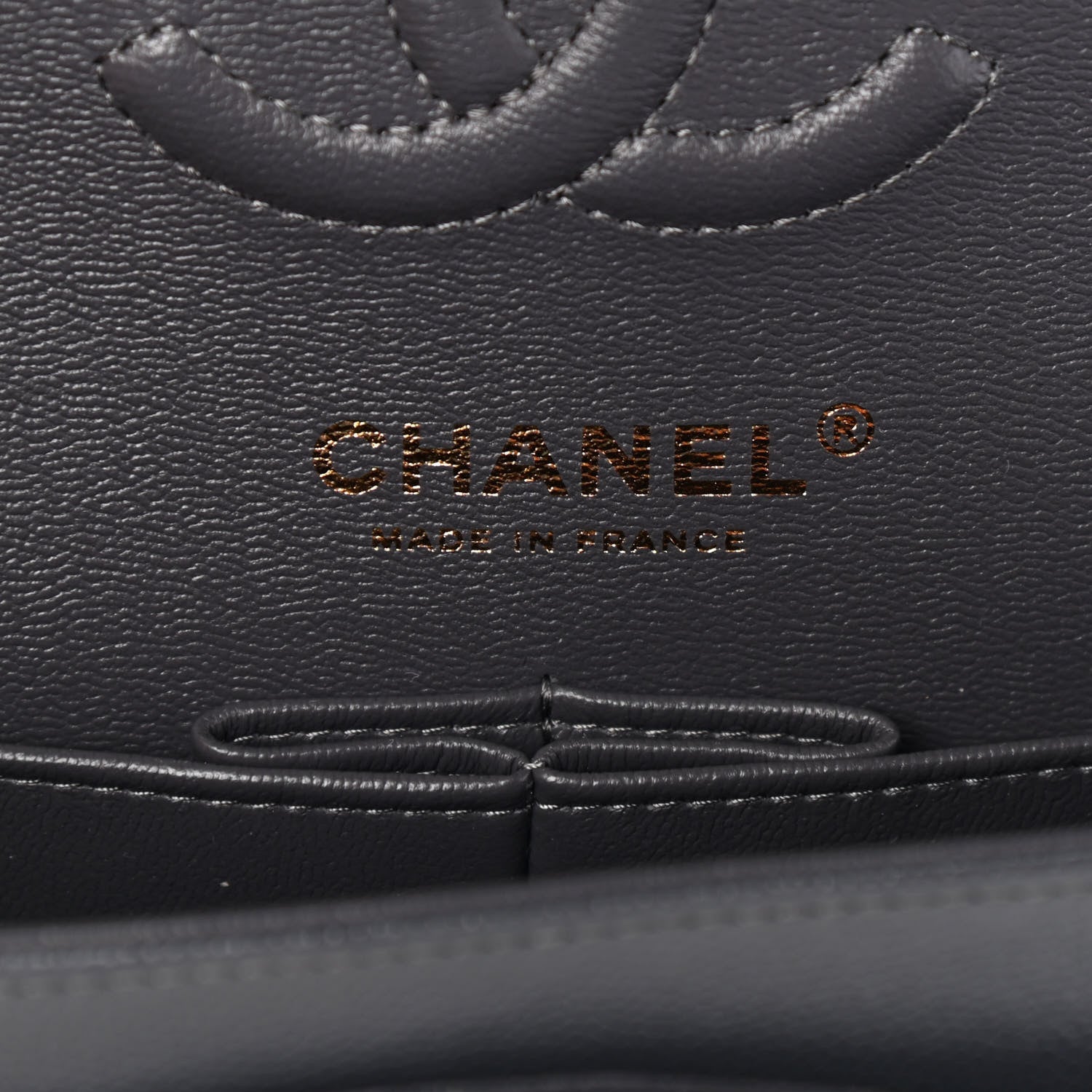 Chanel Caviar Quilted Small Double Flap Dark Grey 5 of 8