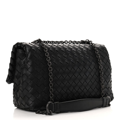Bottega Veneta Nappa Intrecciato Baby Olimpia Shoulder Bag Black 3 of 11