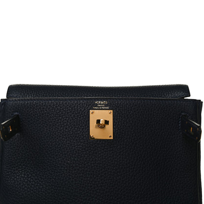 Hermes Taurillon Clemence Kelly Ado Backpack Bleu Nuit 6 of 12