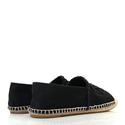 Chanel Canvas CC Espadrilles 40 Black 4 of 8