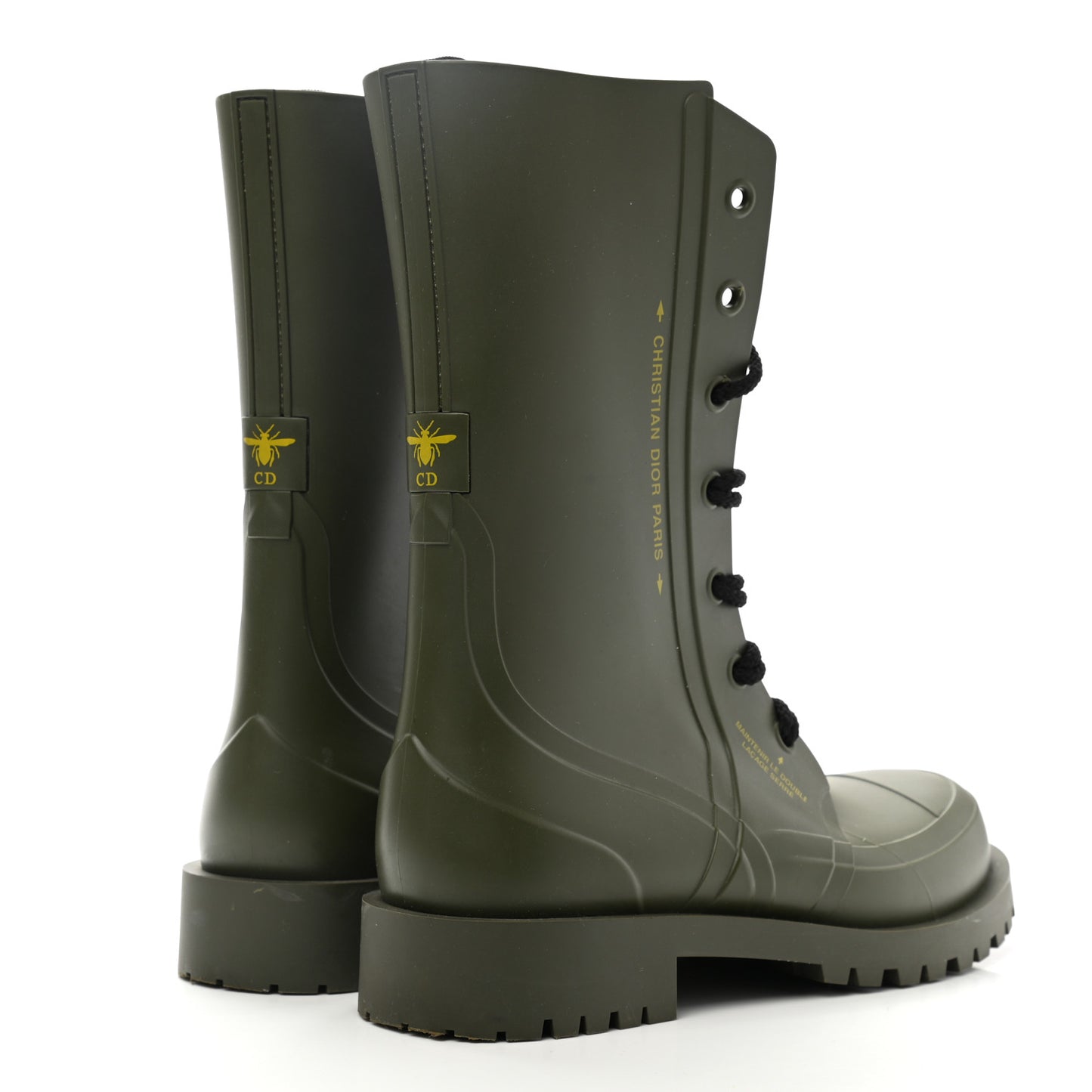 Rubber Diorcamp Low Boots 39 Military