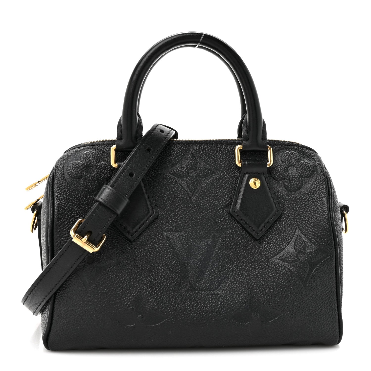 Louis Vuitton Empreinte Monogram Giant Speedy Bandouliere 20 Black 1 of 11