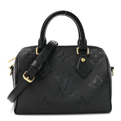 Louis Vuitton Empreinte Monogram Giant Speedy Bandouliere 20 Black 1 of 11