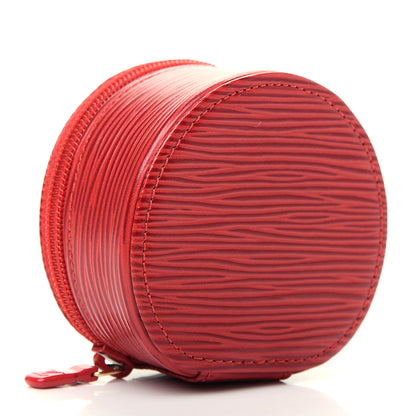 Louis Vuitton Epi Ecrin Bijoux 10cm Jewelry Box Case Red 4 of 7