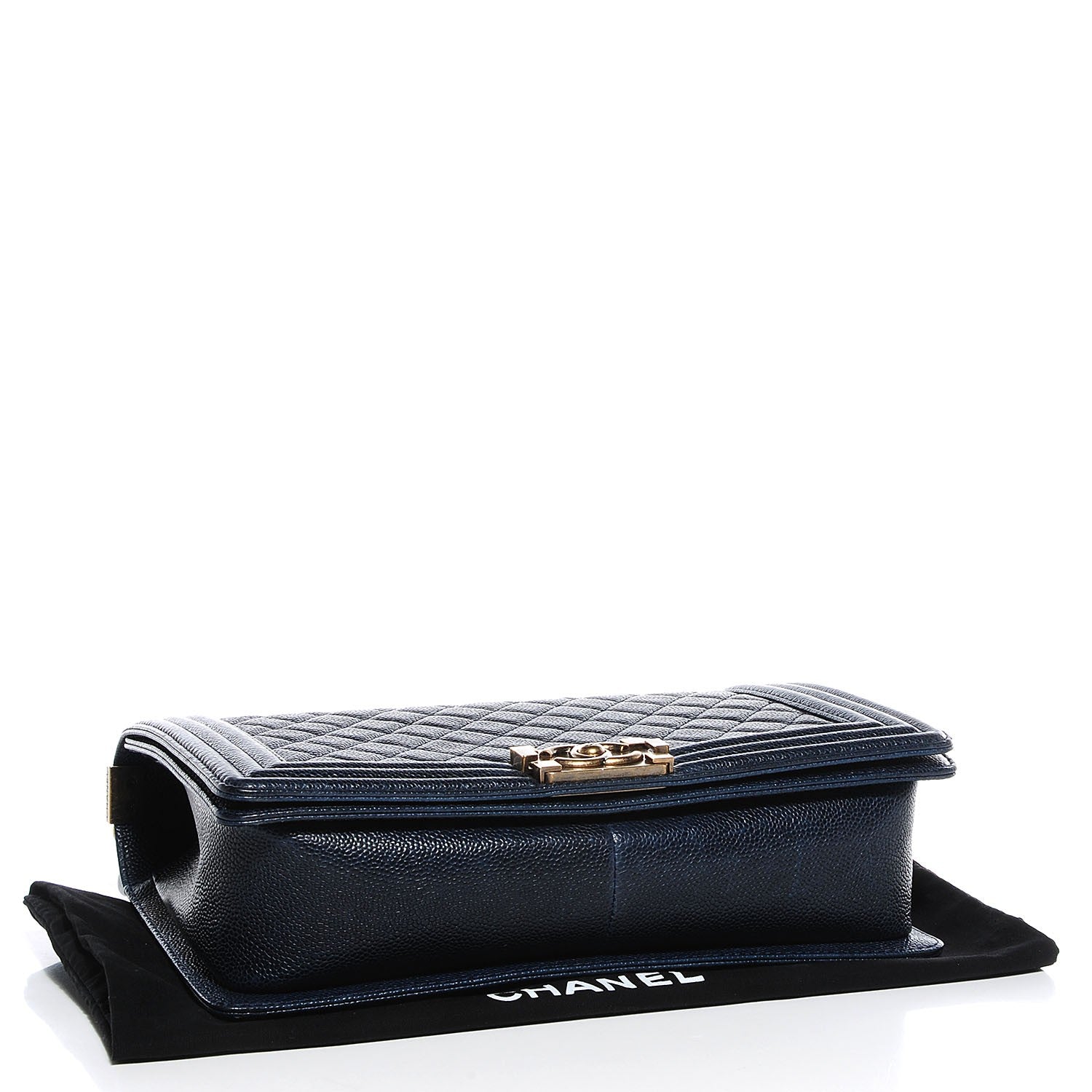 Chanel Caviar Quilted New Medium Boy Flap Navy 4 of 9