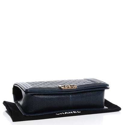 Chanel Caviar Quilted New Medium Boy Flap Navy 4 of 9