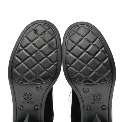 Chanel Rubber Camellia Rain Boots 37 Black 16 of 19