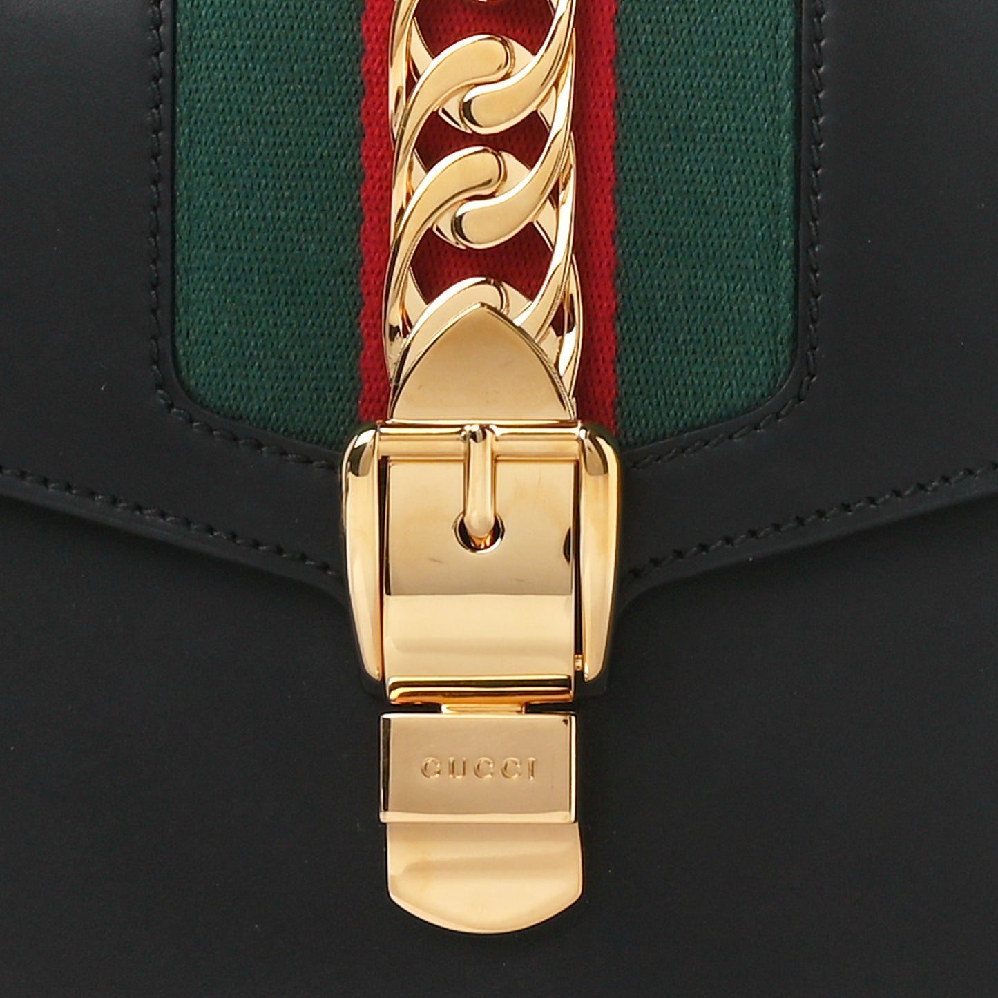Calfskin Small Sylvie Shoulder Bag Black