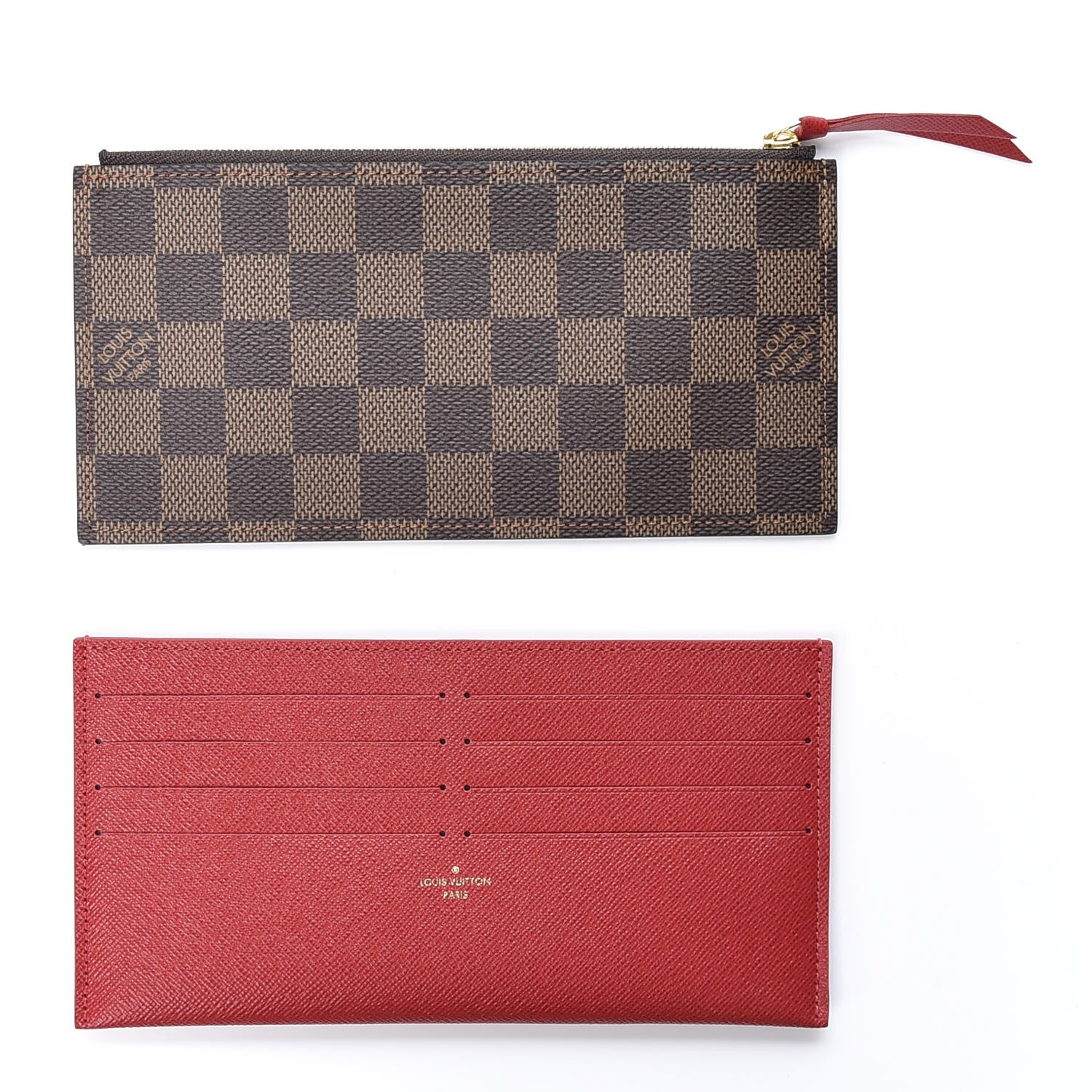 Louis Vuitton Damier Ebene Pochette Felicie Chain Wallet 8 of 12