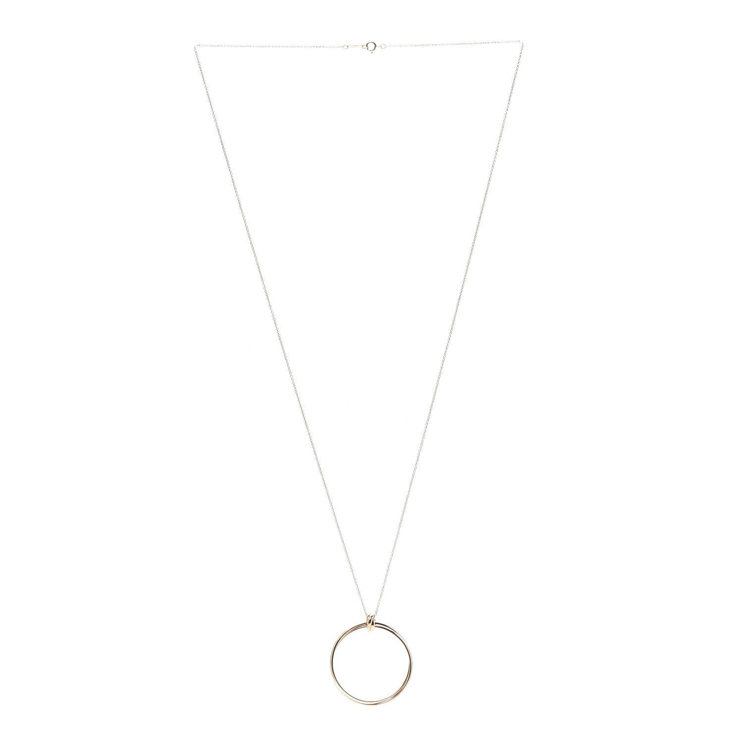 18K Rose Gold Large Paloma's Melody Circle Pendant Necklace
