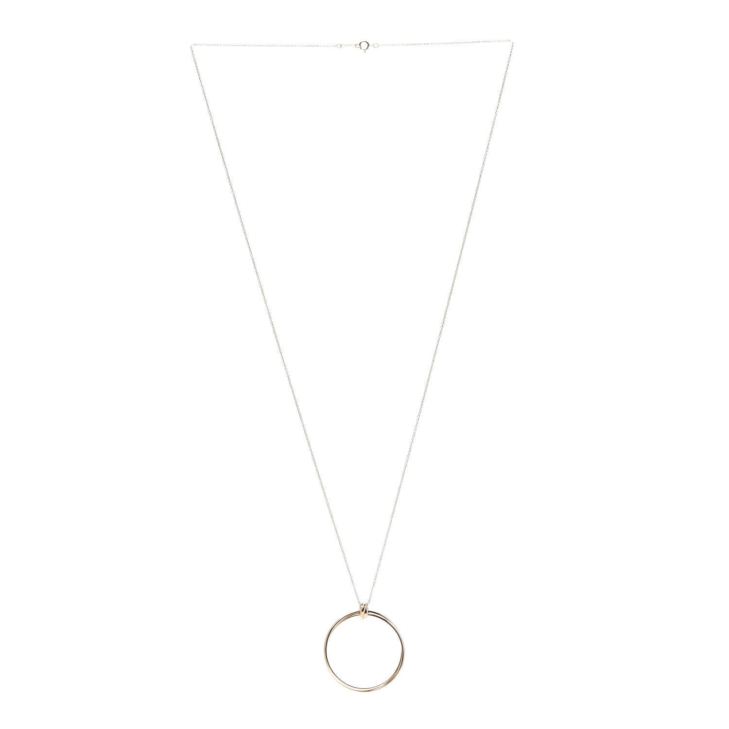 Tiffany 18K Rose Gold Large Paloma's Melody Circle Pendant Necklace 3 of 8