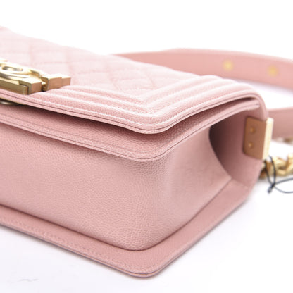 Chanel Caviar Quilted Small Boy Flap Light Pink 8 of 10