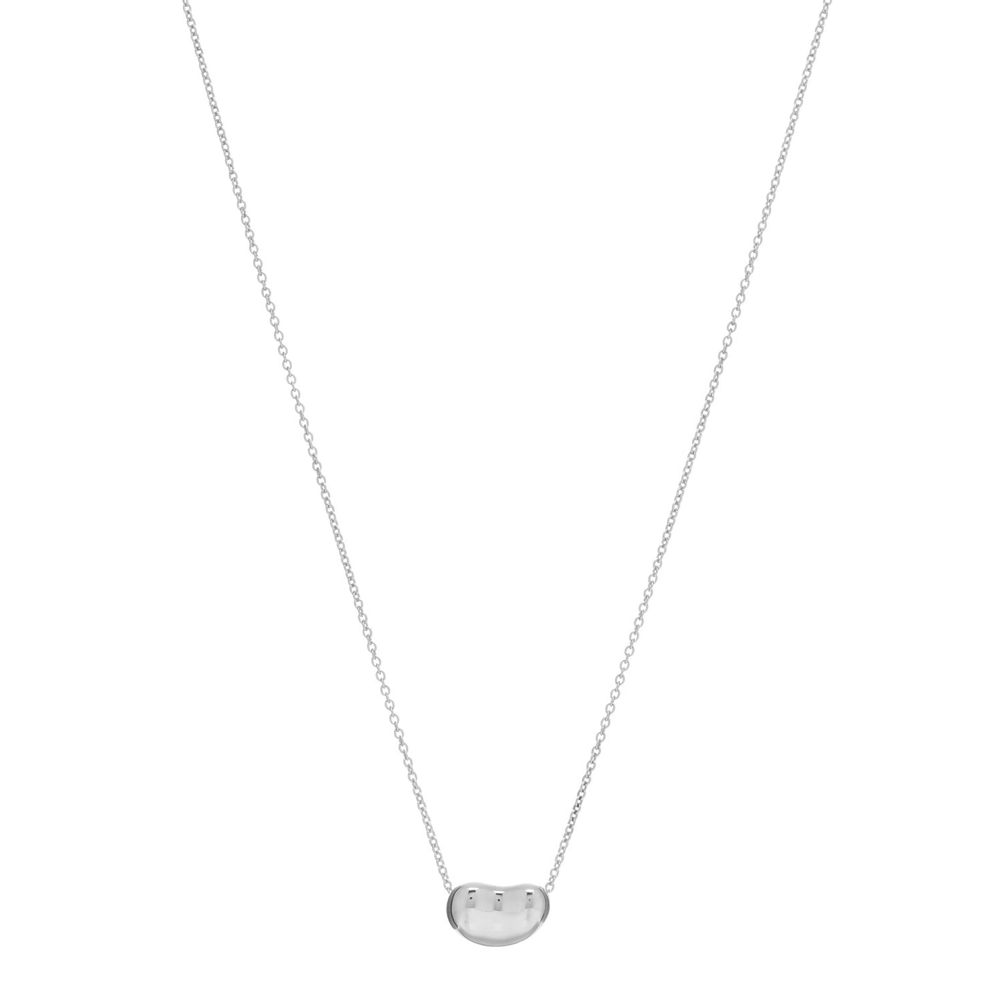 Sterling Silver 9mm Elsa Peretti Bean Pendant Necklace