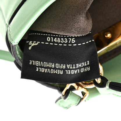 Fendi Shiny Nappa Micro Peekaboo Iconic Satchel Verde Acqua 8 of 11