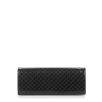 Gucci Patent Microguccissima Small Broadway Clutch Black 1 of 6