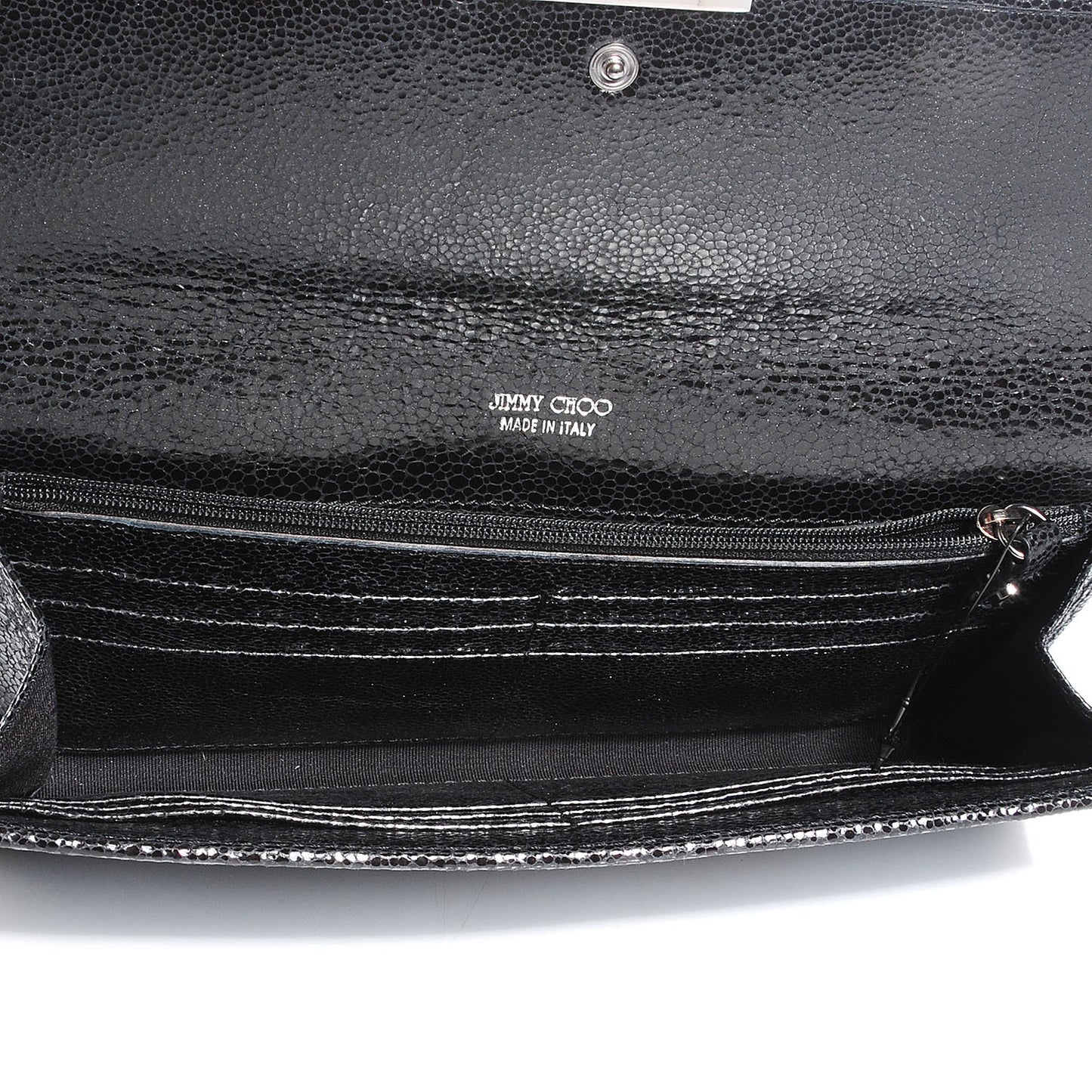 Glitter Fabric Reese Clutch Petrol