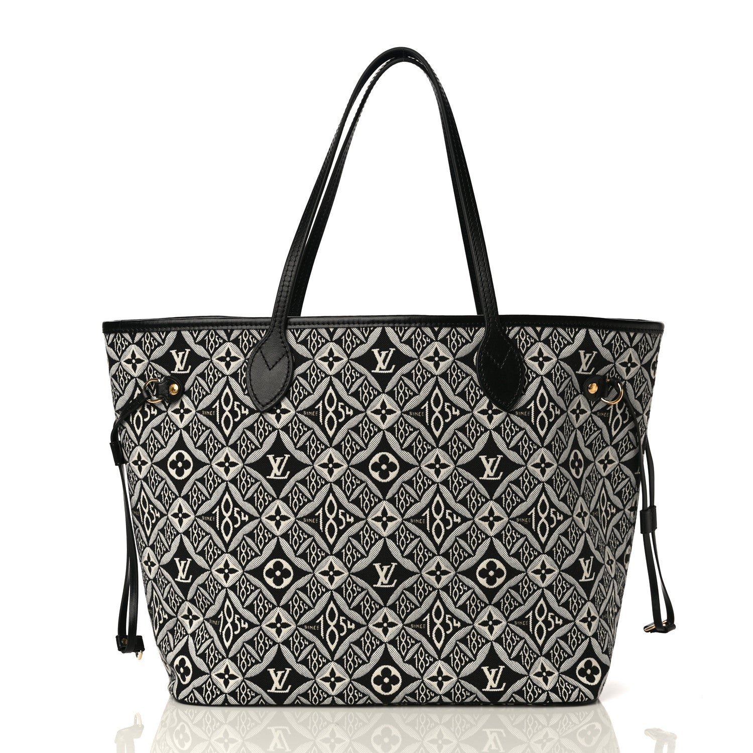 Louis Vuitton Jacquard Since 1854 Neverfull MM Grey 3 of 10