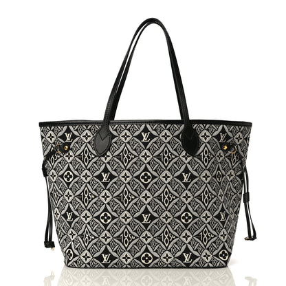 Louis Vuitton Jacquard Since 1854 Neverfull MM Grey 3 of 10