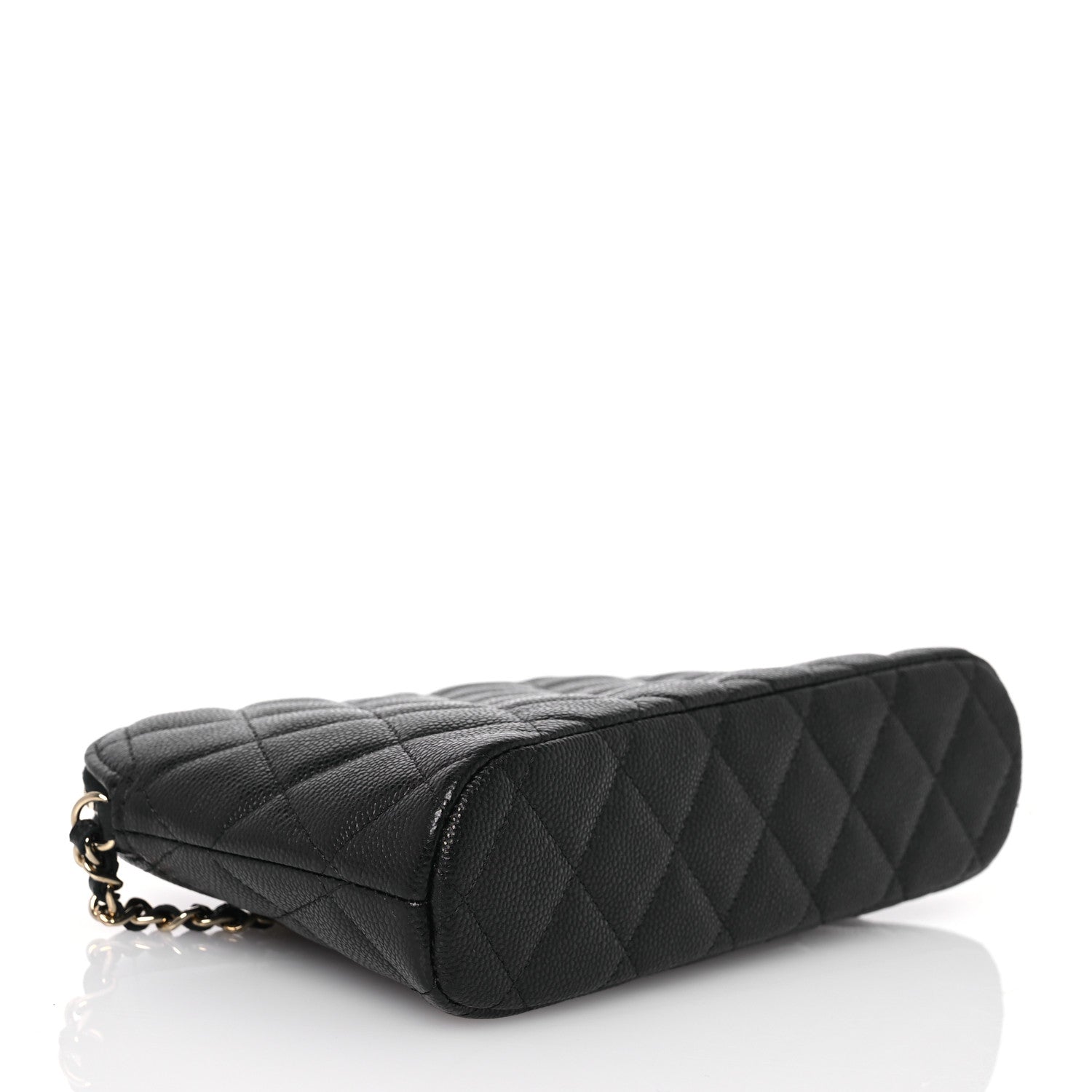 Chanel Caviar Quilted Classic Clutch With Chain Black 4 of 13
