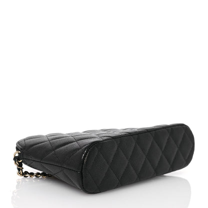 Chanel Caviar Quilted Classic Clutch With Chain Black 4 of 13