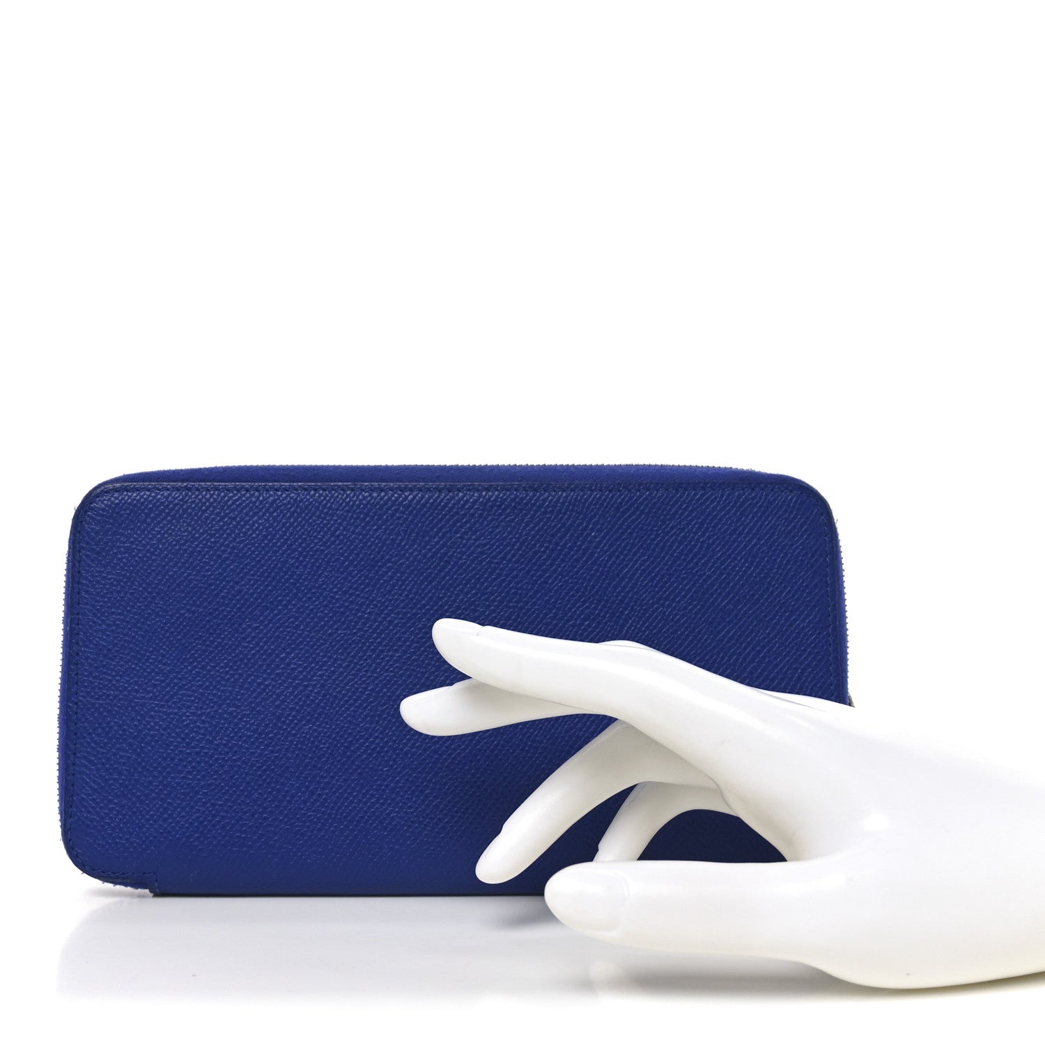 Hermes Epsom Silk'In Wallet Bleu Electrique 2 of 9