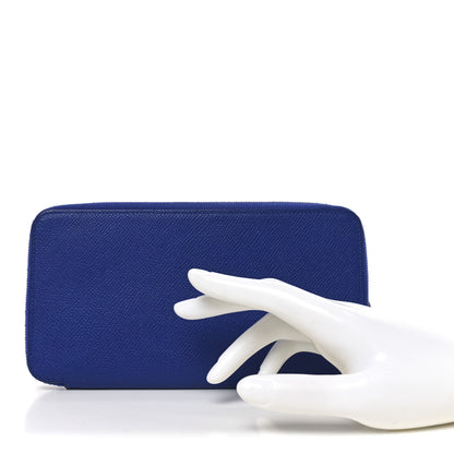 Hermes Epsom Silk'In Wallet Bleu Electrique 2 of 9