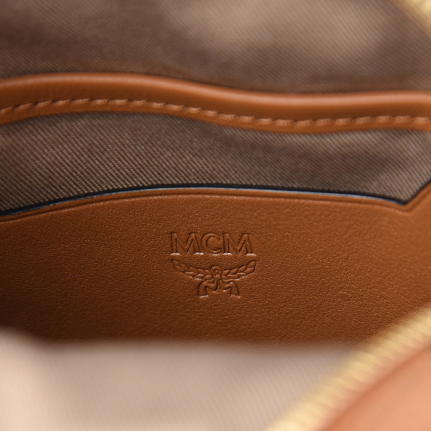 MCM Visetos X-Mini Backpack Cognac 5 of 8