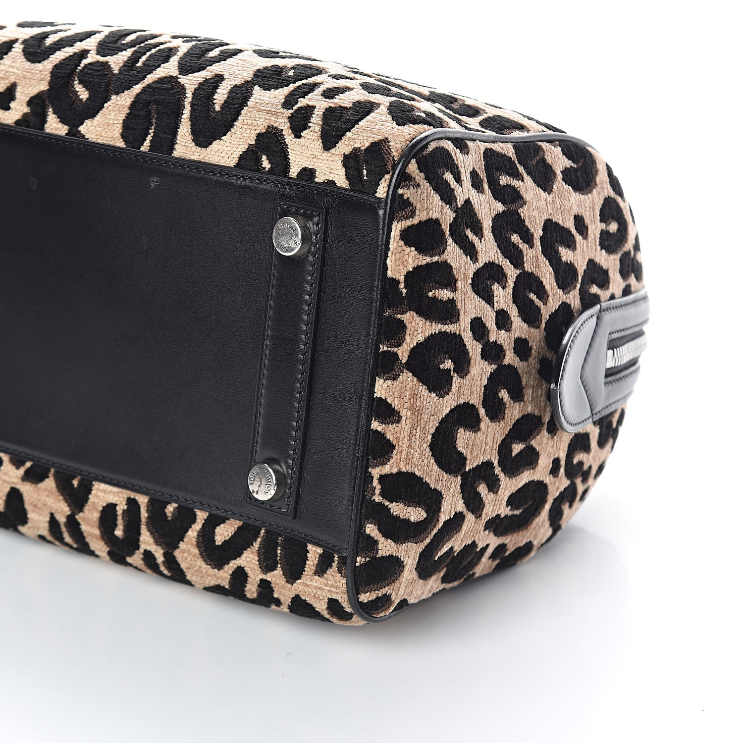 Louis Vuitton Jacquard Velvet Leopard Print Stephen Sprouse Speedy 9 of 9