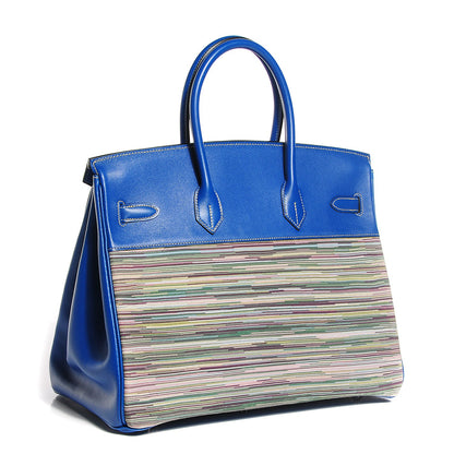 Hermes Swift Vibrato Birkin 35 Bleu Roi 3 of 25