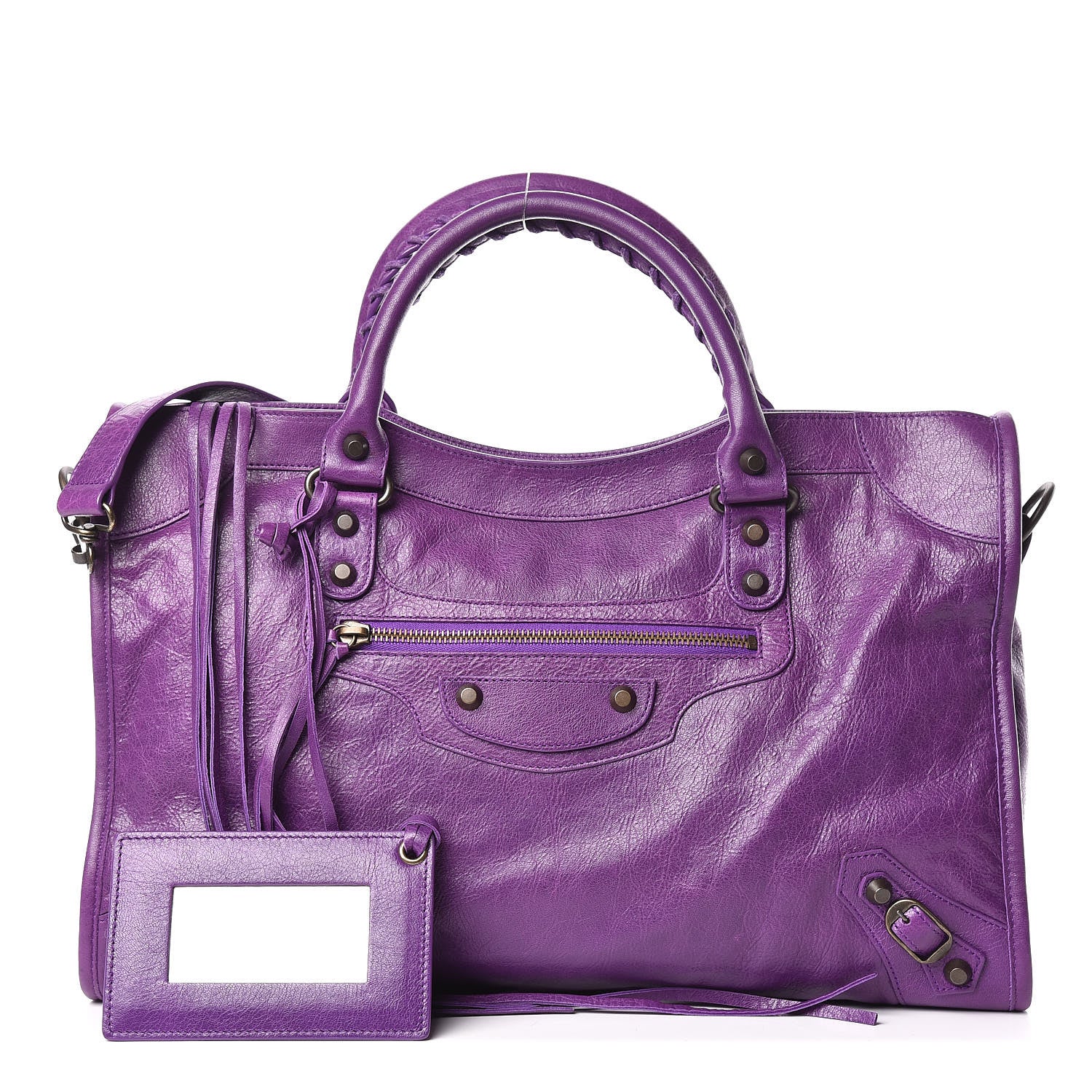 Balenciaga Agneau Classic Hardware City Ultraviolet 1 of 12