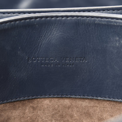 Bottega Veneta Nappa Intrecciato Small Roma Tote Dark Blue 6 of 9