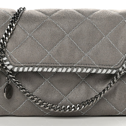 Stella McCartney Shaggy Deer Quilted Mini Falabella Grey 8 of 10