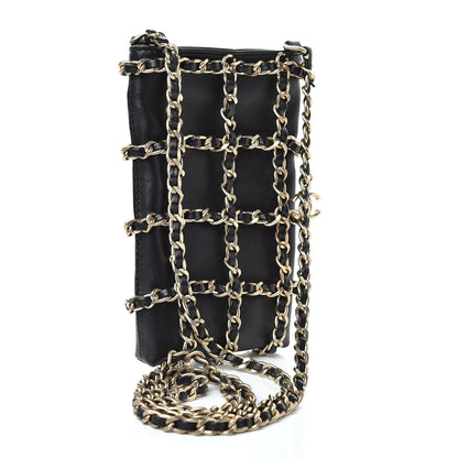 Chanel Lambskin Tech Me Out Clutch With Chain Black 3 of 12