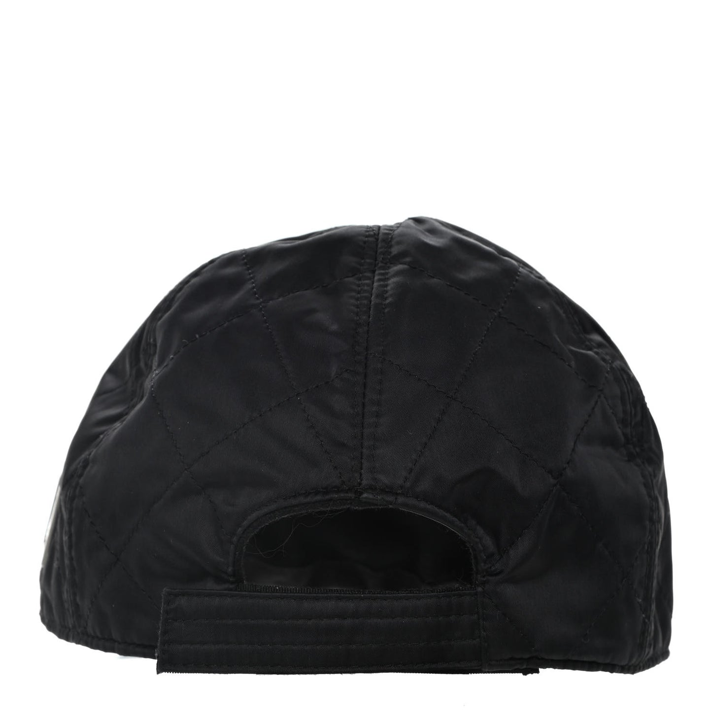 Nylon Quilted Cap Hat M Black